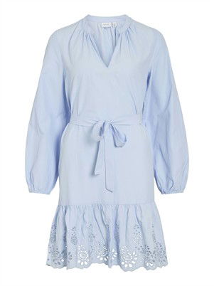 VIKelli V-Neck Kort Kjole - Kentucky Blue